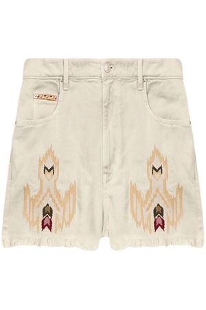 Ecru cotton Lesia shorts MARANT ÉTOILE | SH0001FEC1H02E23EC
